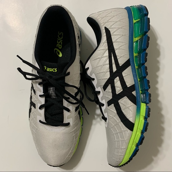 Asics Other - Asics Mens Gel Quantum 180 4 Shoes Size 12 White Safety-Yellow 1021A104-104
